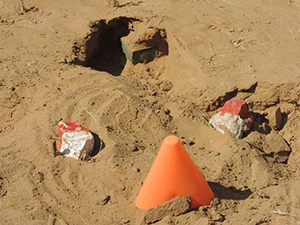 見つかった地雷