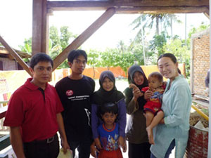 支援した学校の皆さんと 支援した学校の皆さんと