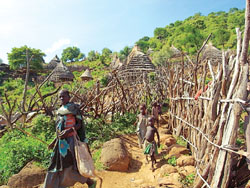 エクアトリア州のイメドゥ村