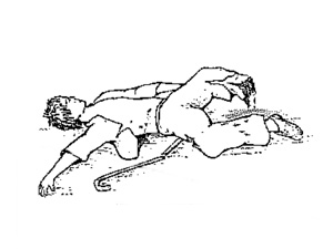 自力ではどうにも動けません 不発弾事故で片足を失い倒れる被害者