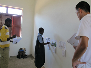 子どもたちの衛生問題に対する理解度を確認するテスト