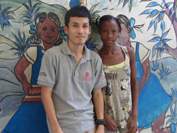 駐在員の豊井とフィドニーさん