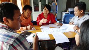 現地事務所の様子