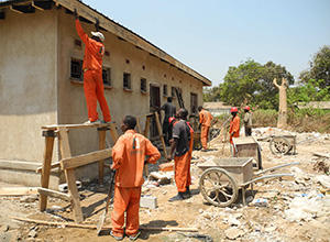 ナンゴングウェクリニックに建設中のセンター