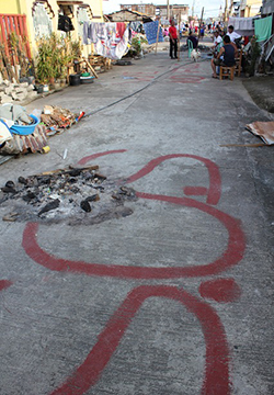 アルビン・ムリートさん自宅周辺