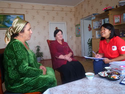 貝澤と話す先生たち