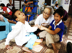 子どもたちはとても明るく、元気いっぱい 子どもたちはとても明るく、元気いっぱい