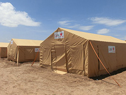 AARが支援したテント